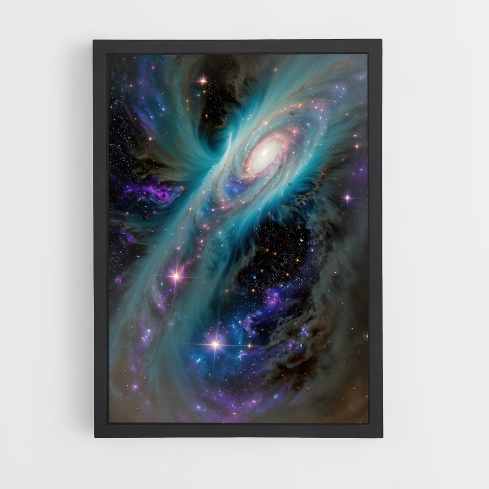 Poster Galaxie Éthérée – affiche Art spatial (vue 2)